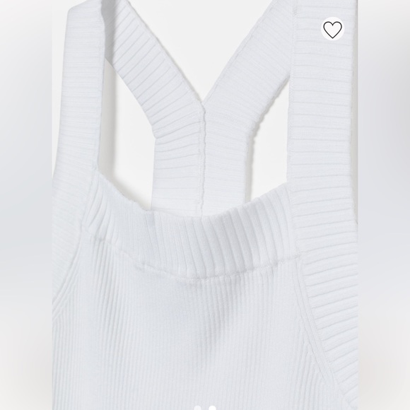 H & M White NWT Rib Knit Top size Large - Picture 7 of 17
